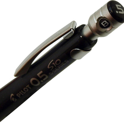 PILOT Mechanical Pencil S10, 0.5mm, Transparent Black, HPS-1SR-TB5