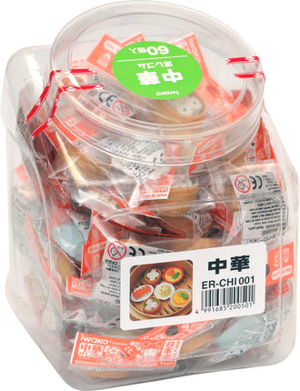 Iwako, Eraser, Chinese Cuisine, 60 Pieces, ER-CHI001