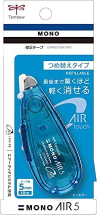 Tombow, Correction Tape, MONO AIR refillable type, 5mm, Blue, CT-CAX5C40