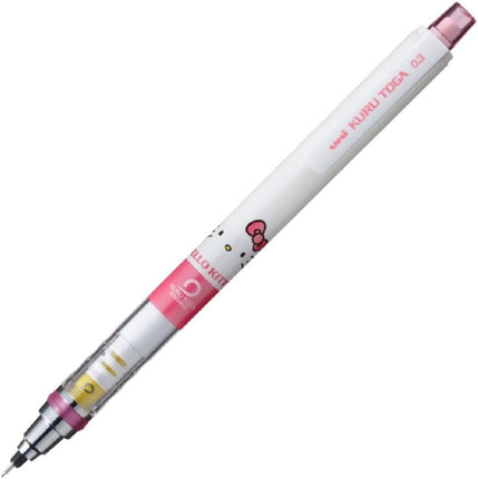 uni Mitsubishi Pencil Mechanical Pencil, Kuru Toga Hello Kitty, 0.3mm, Pink Ribbon, M3-650KT 1P, M3650KT1P.PR