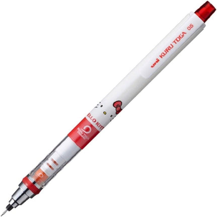 uni Mitsubishi Pencil Mechanical Pencil, Kuru Toga Hello Kitty, 0.5mm, Red Ribbon, M5-650KT 1P, M5650KT1P.RR