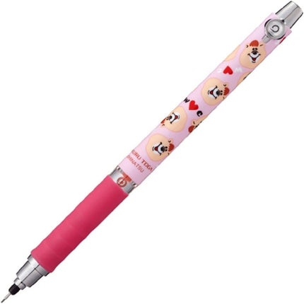 uni Mitsubishi Pencil Mechanical Pencil, Kuru Toga Rubber Grip, WC Limited Pattern, 0.5mm, Kumatan Pink, M5856WC1P.KP