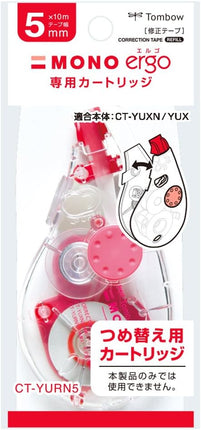 Tombow, Correction Tape, MONO ergo Refill Cartridge YURN5, 5mm, 5 Pieces, CT-YURN5-5P