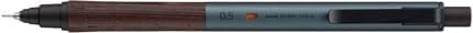 uni Mitsubishi Pencil Mechanical Pencil Kuru Toga Wood 0.5mm Steel Gray, M5-KW 1P, M5KW1P.23