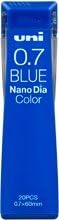 uni Mitsubishi Pencil Mechanical Pencil Lead Refill Nano Dia Color 0.7mm Blue, U07202NDC.33, Set of 3