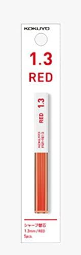 KOKUYO Mechanical Pencil Lead Refill 1.3mm Red, Packed, PSR-RE13-1P