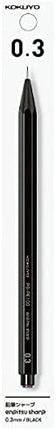 KOKUYO Mechanical Pencil Enpitsu Sharp (Hanging Pack), 0.3mm Black, PS-PE103D-1P, Set of 10