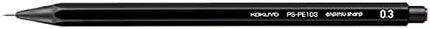 KOKUYO Mechanical Pencil Enpitsu Sharp (Hanging Pack), 0.3mm Black, PS-PE103D-1P, Set of 10