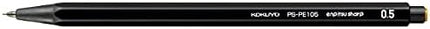 KOKUYO Mechanical Pencil Enpitsu Sharp (Hanging Pack), 0.5mm Black, PS-PE105D-1P, Set of 10