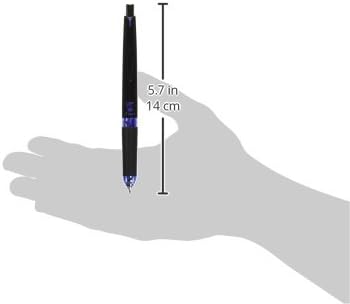 PILOT Double Knock Mechanical Pencil DEL FUL, 0.5mm, Black & Blue, HDF-50R-BL