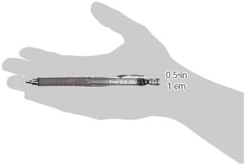 PILOT Mechanical Pencil S5, 0.3mm, Transparent Black, HPS-50R-TB3