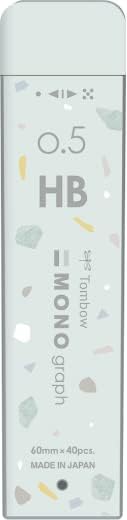 Tombow Mechanical Pencil Lead Refill MONO graph MG 0.5mm HB Sheer Stone Limited, Mist Green, R5-MGHB602L