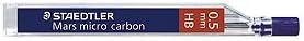 Staedtler Mechanical Pencil Lead Refill Mars Micro Carbon 0.5mm F, 250 05-F, Set of 12