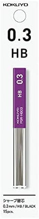 KOKUYO Mechanical Pencil Lead Refill 0.3mm HB, Packed, PSR-HB03-1P
