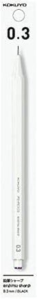 KOKUYO Mechanical Pencil Enpitsu Sharp (Hanging Pack), 0.3mm White, PS-PE103W-1P, Set of 10