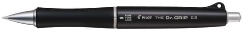 PILOT Mechanical Pencil THE Dr.GRIP, 0.3mm Black, HTDG-13-B
