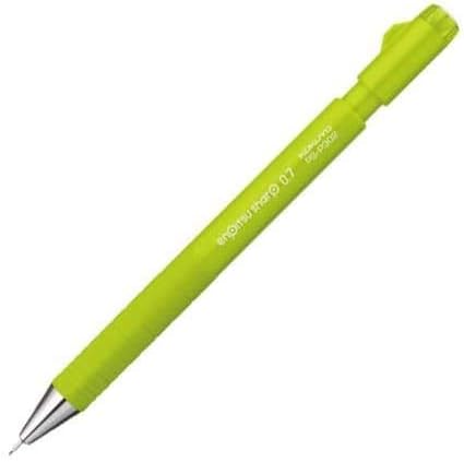 KOKUYO Mechanical Pencil Enpitsu Sharp TypeS Speed-in model, 0.7mm Yellow-Green, PS-P302YG-1P, Set of 4
