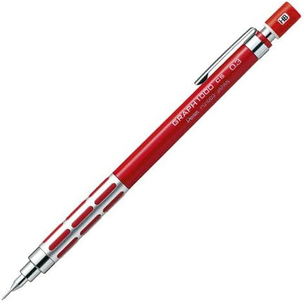 Pentel Mechanical Pencil Graph 1000 CS 0.3mm, Red, PG1003CS-B