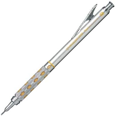 Pentel Mechanical Pencil GraphGear 1000 0.9mm, Silver, PG1019, Set of 2