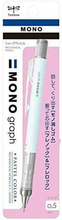 Tombow Mechanical Pencil MONO graph 0.5 Pastel Color, 0.5mm, Ice Blue, DPA-136A, Set of 4