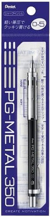 Pentel Mechanical Pencil PG-Metal 350 0.5mm, Black, XPG315-A