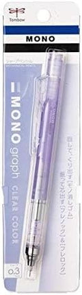 Tombow Mechanical Pencil MONO graph 0.3 Clear Color, 0.3mm, Clear Purple, DPA-139F