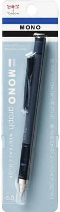 Tombow Mechanical Pencil MONO graph 0.5 Neutral Color, 0.5mm, Matte Navy, DPB-141A, Set of 10