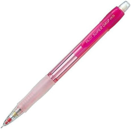 PILOT Mechanical Pencil Super Grip Knock, 0.5mm, Transparent Red, HGP-10R-TR5, Set of 10