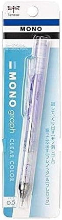Tombow Mechanical Pencil MONO graph 0.5 Clear Color, 0.5mm, Clear Purple, DPA-138F, Set of 10