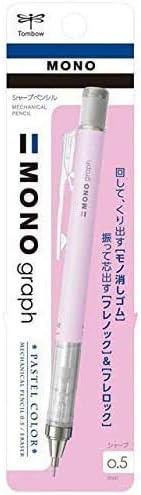 Tombow Mechanical Pencil MONO graph 0.5 Pastel Color, 0.5mm, Lavender, DPA-136F, Set of 4