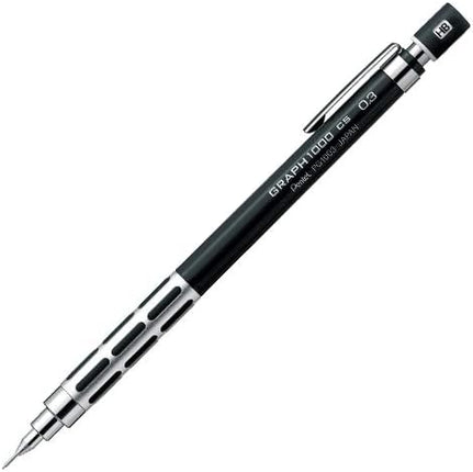 Pentel Mechanical Pencil Graph 1000 CS 0.3mm, Black, PG1003CS-A, Set of 2