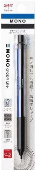 Tombow Mechanical Pencil MONO graph Lite 0.5, 0.5mm, MONO Color, DPA-122A, Set of 10