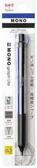 Tombow Mechanical Pencil MONO graph Lite 0.3, 0.3mm, MONO Color, DPA-121A, Set of 10