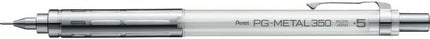 Pentel Mechanical Pencil PG-METAL350 0.5mm, Clear White, PG315-TW