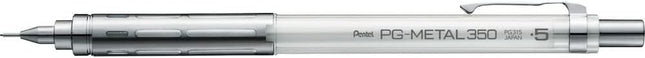 Pentel Mechanical Pencil PG-METAL350 0.5mm, Clear White, PG315-TW