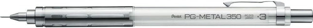 Pentel Mechanical Pencil PG-METAL350 0.3mm, Clear White, PG313-TW