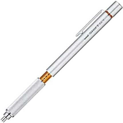 uni Mitsubishi Pencil Mechanical Pencil, SHIFT, 0.7mm, Silver, M7-1010, M71010.26, Set of 2