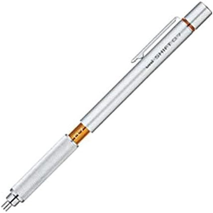 uni Mitsubishi Pencil Mechanical Pencil, SHIFT, 0.7mm, Silver, M7-1010, M71010.26, Set of 2