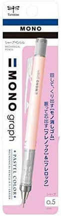 Tombow Mechanical Pencil MONO graph 0.5 Pastel Color, 0.5mm, Coral Pink, DPA-136D, Set of 4
