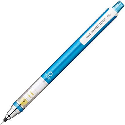 uni Mitsubishi Pencil Mechanical Pencil, Kuru Toga Standard Model, 0.3mm, Blue, M3-450 1P, M34501P.33, Set of 4