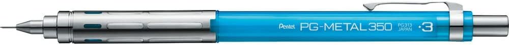 Pentel Mechanical Pencil PG-METAL350 0.3mm, Clear Blue, PG313-TS