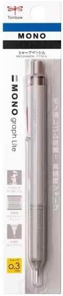 Tombow Mechanical Pencil MONO graph Lite 0.3, 0.3mm, Grayish Brown, DPA-121E, Set of 10