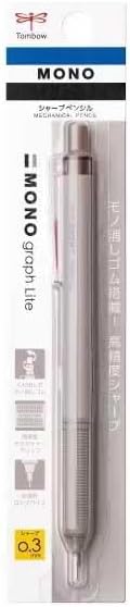 Tombow Mechanical Pencil MONO graph Lite 0.3, 0.3mm, Grayish Brown, DPA-121E, Set of 10