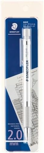 STAEDTLER Silver Series Drafting Mechanical Pencil 925 25, 2.0mm Blister Pack 92525 20BK