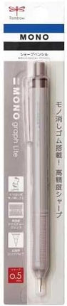 Tombow Mechanical Pencil MONO graph Lite 0.5, 0.5mm, Grayish Brown, DPA-122E, Set of 10