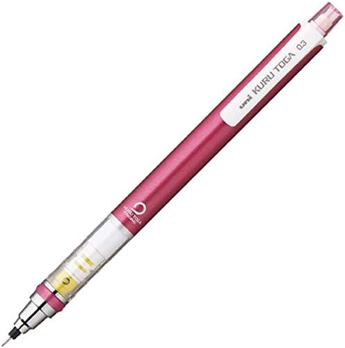 uni Mitsubishi Pencil Mechanical Pencil, Kuru Toga Standard Model, 0.3mm, Pink, M3-450 1P, M34501P.13, Set of 4