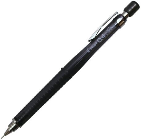 PILOT Mechanical Pencil S3, 0.4mm, Transparent Black, HPS-30R-TB4, Set of 10