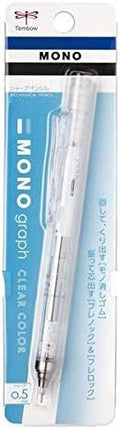 Tombow Mechanical Pencil MONO graph 0.5 Clear Color, 0.5mm, Clear, DPA-138A, Set of 10