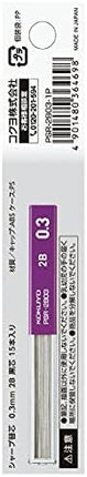 KOKUYO Mechanical Pencil Lead Refill 0.3mm 2B, Packed, PSR-2B03-1P