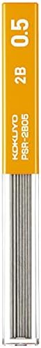 KOKUYO Mechanical Pencil Lead Refill 0.5mm 2B, Packed, SR-2B05-1P, Set of 10